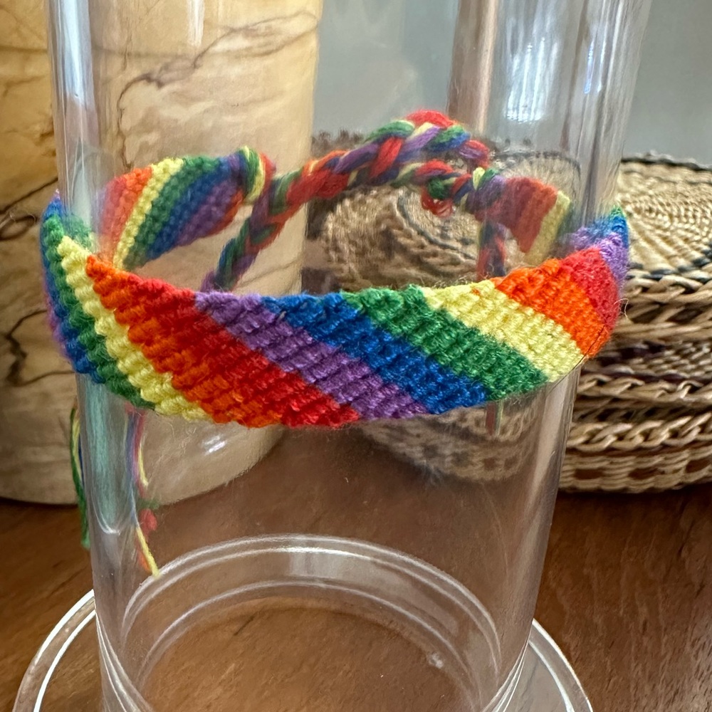 Rainbow friendship bracelet